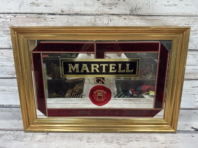 VTG Martell Cognac Since 1715 Distillery Advertising Gold Framed