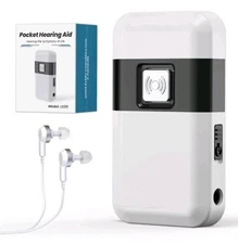 Pocket Hearing Aids Hearing Aids for Seniors with Noise-Cancelling OTC Hearing