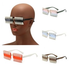Unique Personality Square PUNK Sunglasses Fashion Retro Mens Women Party Glasses