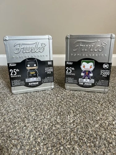 Funko Pop! 25th Anniversary DC The Joker and Batman Collectible Figures New