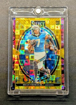 BRIAN THOMAS JR. Rookie 2024 Select Gold Pandora Prizm SSP /10 RC