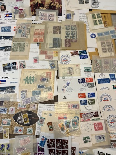 HUGE Vintage Postal Stamp Collection Lot Foreign & Domestic RARE Hard To Find! - Picture 2 of 23