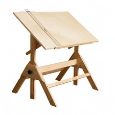 Adjustable Drafting Table L-Shaped Drafting Ruler Included Tilting Art Desk