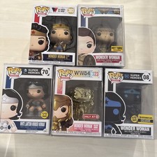 Funko Pop! Heroes Wonder Woman Movie Lot of 5 #08, #70, #178, #323, #383