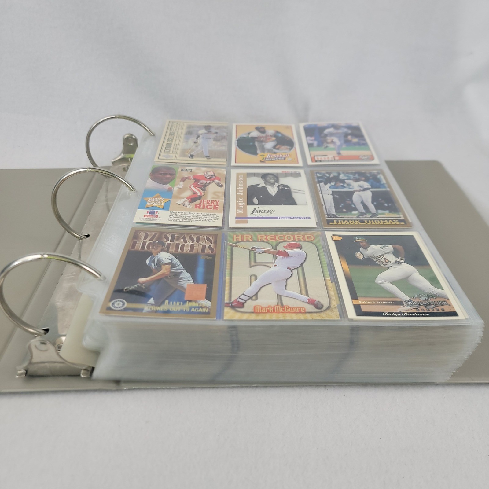Sports Card Binder 500+ Cards Stars HOFers 80s 90s Basketball Baseball Football