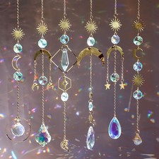Crystal Suncatcher, 6 Pcs Sun Catchers for Indoor Windows Hanging Crystals Prism