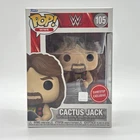 Funko Pop! WWE Cactus Jack Vinyl Figure #105 GameStop Exclusive with Pin