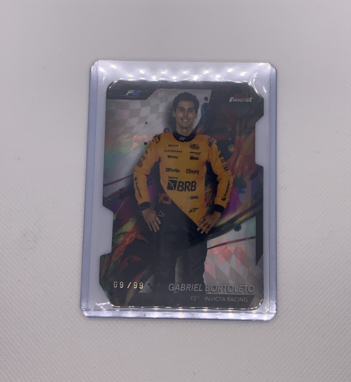 2024 Topps Finest Formula 1 F1 #28 GABRIEL BORTOLETO Die-Cut Refractor /99