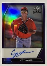 2026 LEAF METAL BASEBALL COY JAMES #1/7 PURPLE PRISMATIC AUTO