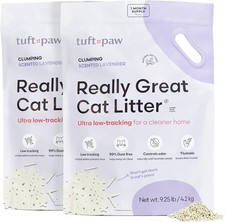 Tuft  Paw Really Great Cat Litter, Low Tracking Tofu Cat Litter, Clumping, Fl..