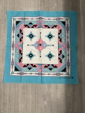 Vintage Hav-A-Hank USA Western Native American Aztec Bandana Handkerchief