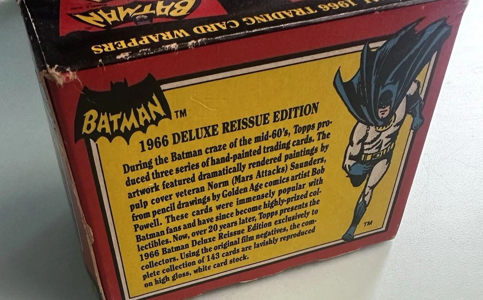 1989 Topps Batman 1966 Deluxe Reissue Edition - 143 Trading Card Set Sealed - Image 3 of 4