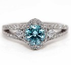 2CT Aquamarine 925 Sterling Silver Ring Jewelry Sz 6 NF1-7 — photo 1