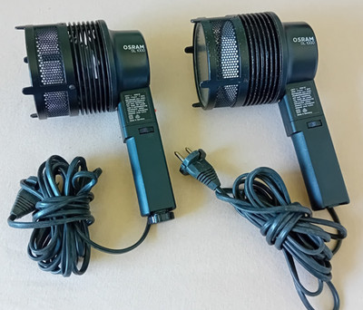 2x Osram SL1000 Studio Studiolampe Schwarz Videoleuchte Lampe 220V 1000W