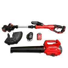 Craftsman V20 20V MAX Cordless String Trimmer & Blower Combo Kit CMCK197D1  0729