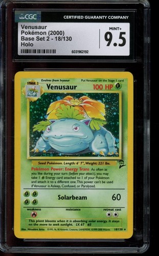 Venusaur graded CGC 9.5 for sale on eBay