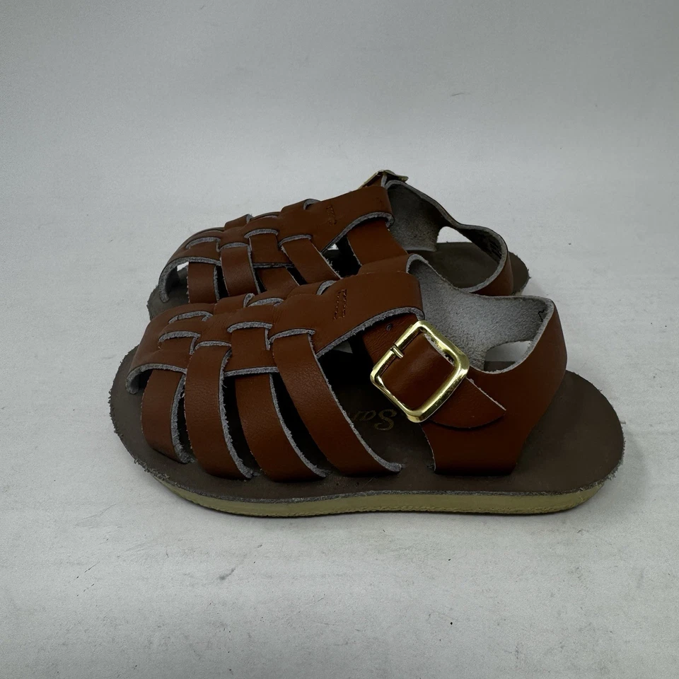 Sun San Closed Toe Sandals Toddler Size 6 Brown Fisherman Boutique Southern - Image 4 of 4