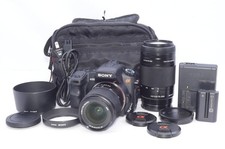 SONY  200 DSLR-A200W Double Zoom Kit Black Single-lens reflex camera Good