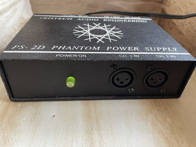 Vintage Phantom Power Supply 2 Channels Tristech Audio Engineering PS 2D