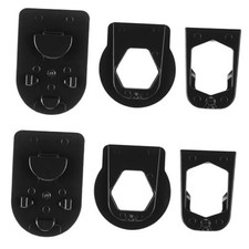 6 Pcs Rear View Mirror Three Metal Bracket Adapters Rear View Mirror Bracket