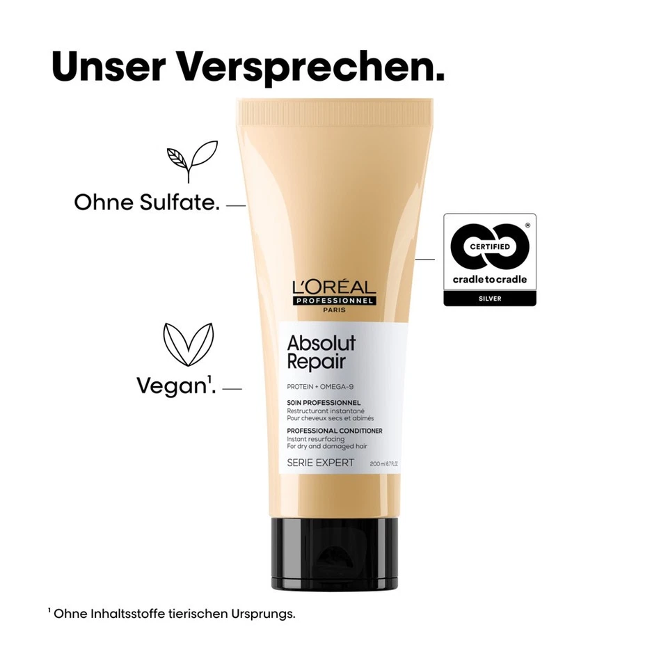 Loreal Serie Expert Absolut Repair Conditioner 200 ml geschädigtes Haar - Bild 3 von 4
