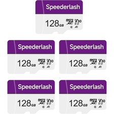 Micro SDXC Memory Card 128GB 5 Pack, Camera Plus TF Card with Adapter, U3 V30...