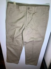 Mens Pants Dockers Kakis pants 34x29 Flat front Classic button zipper VTG