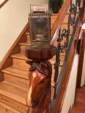 Alte Messing Karbit Eisenbahner Handlampe, A.Sartorius, Wuppertal, 1961