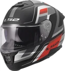 LS2 FF808 Stream Ii Vintage Black Grey Red
