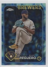 2024 Topps Chrome Update Aqua & Blue Lava Lamp Refractor /175 Elvis Peguero 1d0h