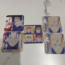 Naruto Shippuden Madara Hashirama Tobirama Minato Art Coaster Set 5pc New