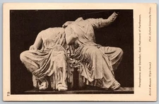 Vintage British Museum Postcard Persephone & Demeter Elgin Room Statue