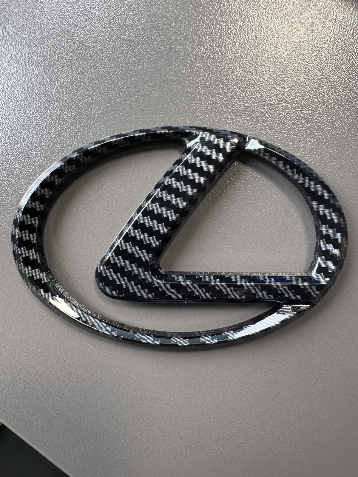 Carbon Fiber Emblem Rear Trunk Fits 2014-19 Lexus IS250 IS350 IS300 IS200T GS350