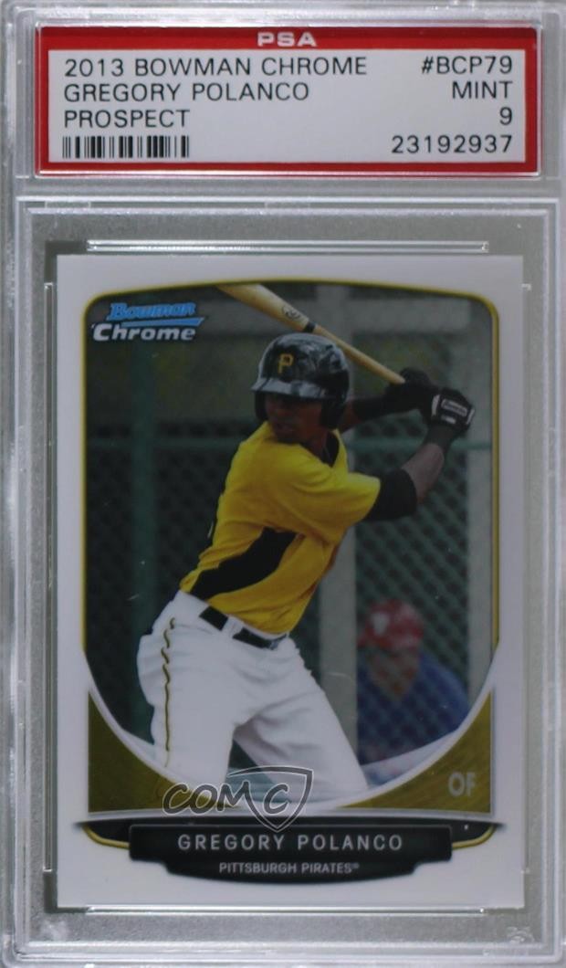 2013 Bowman BOWMAN CHROME PROSPECT #BCP79 Gregory Polanco front