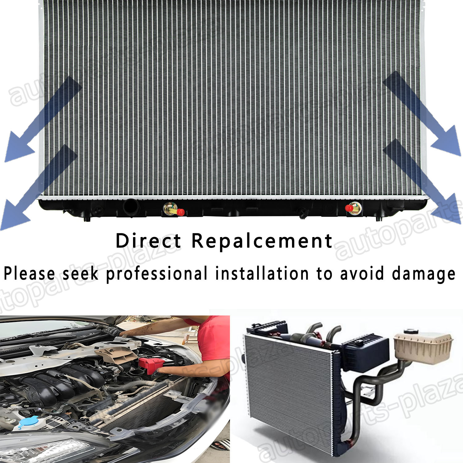 Ferrari F430 2006-2009 Radiator P/N 194078