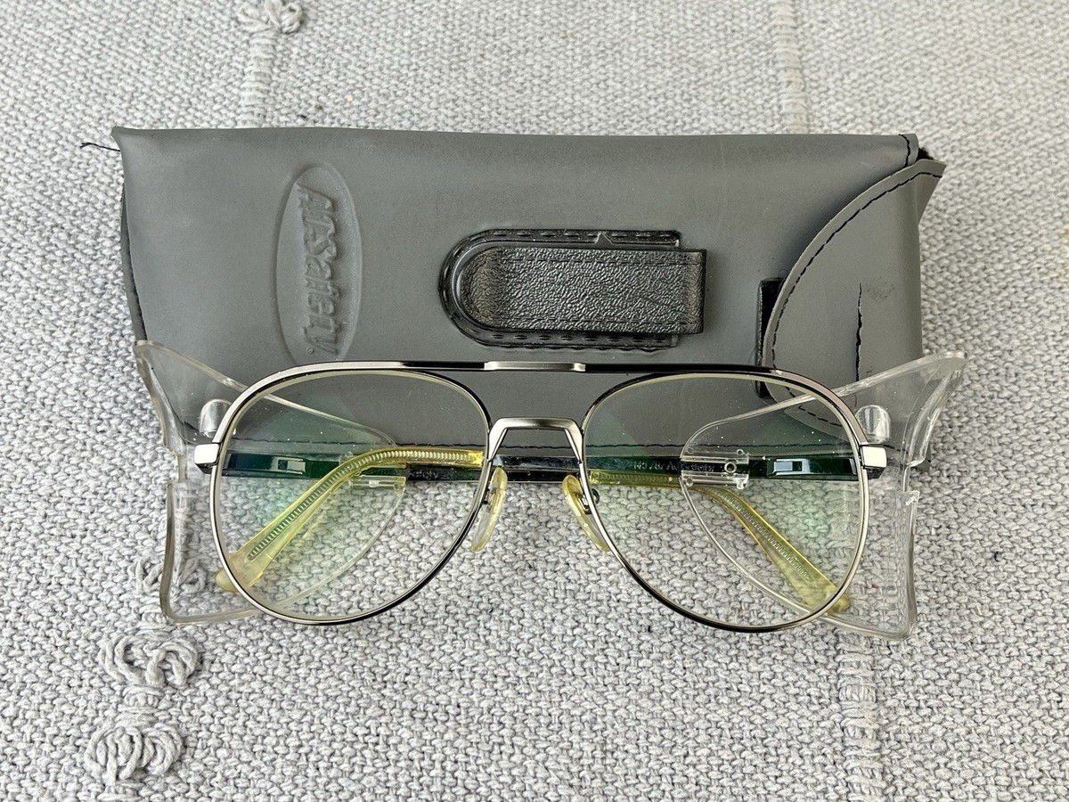 Vintage AO American Optical Aviator 145 Z87 Safety Glasses 56