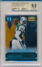 DARRELLE REVIS 2007 Donruss GRIDIRON GEAR Platinum Holofoil /25 RC BGS 9.5 Pop 1