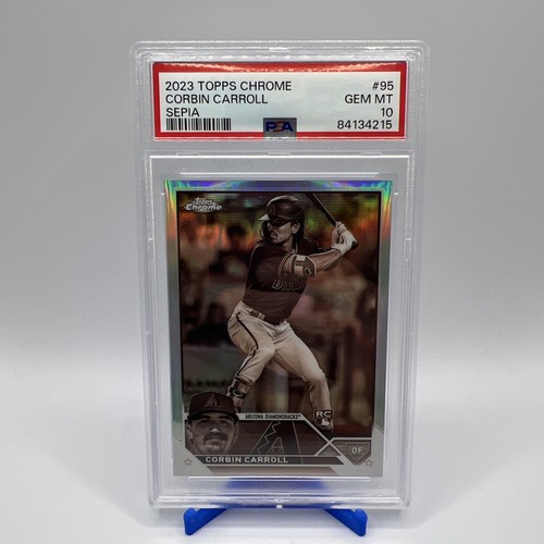 2023 Topps Chrome - Corbin Carroll #95 Sepia Refractor (RC) PSA 10