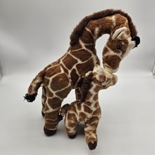 Aurora Miyoni Giraffe Mother Baby Calf Plush Stuffed Toy Safari 16"