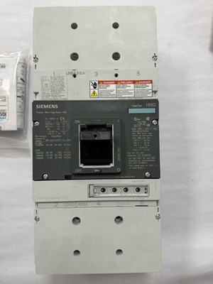 SIEMENS VL SERIES ELECTRONIC TRIP MCCB HMG3T800L, 3P, 800A, 600V, 65KA