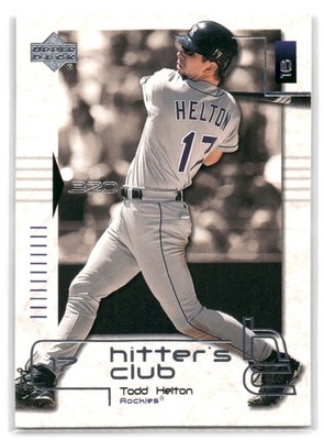 Todd Helton 2000 Upper Deck Hitter's Club Baseball #42 Colorado Rockies