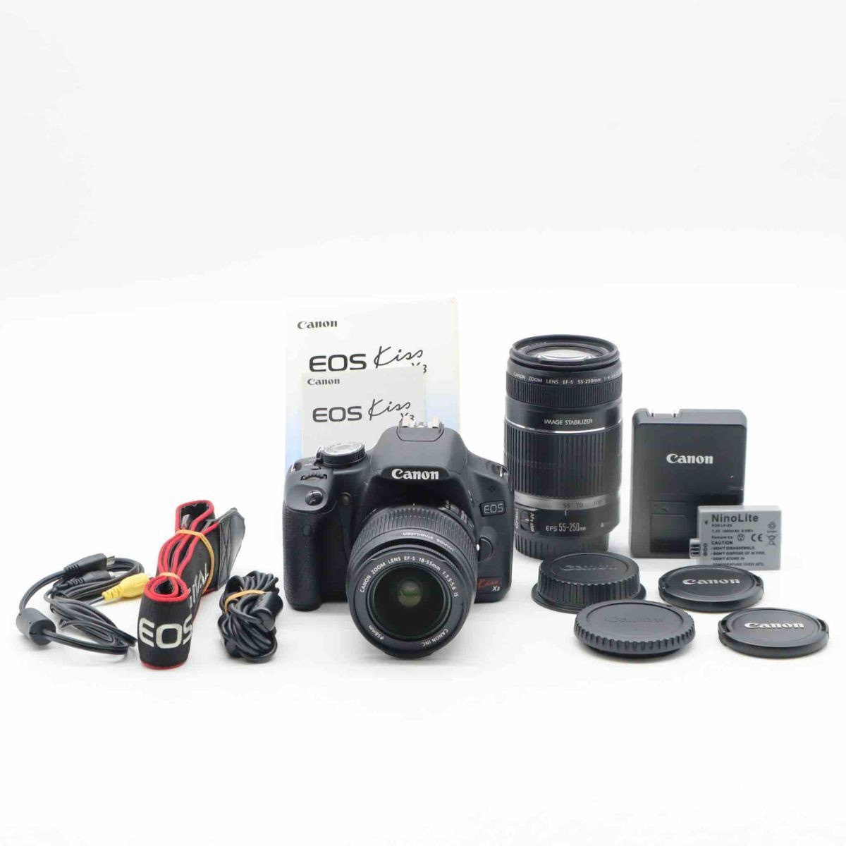 Canon EOS Kiss X3 DSLR Camera Kit EF-S 18-55mm IS Used Excellent