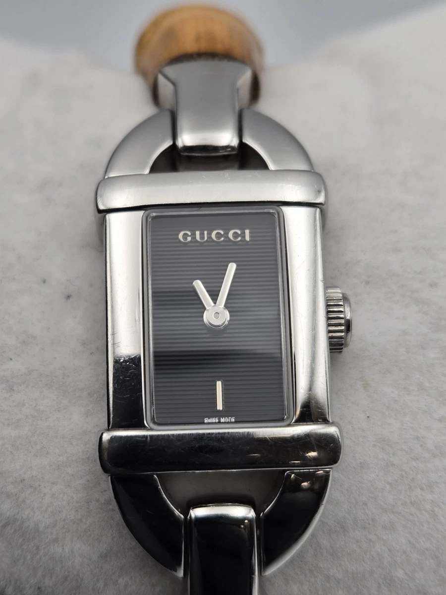 GUCCI グッチ　バングルウォッチ　バンブー　6800L　ブラック Gucci Bamboo Band Wristwatches for sale | eBay