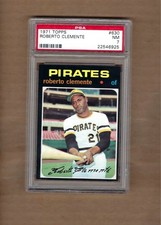1971  TOPPS  ROBERTO  CLEMENTE  #  630     PSA  7