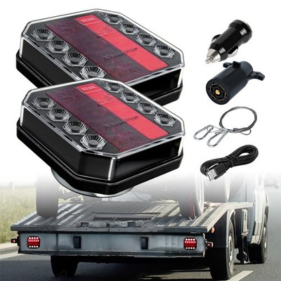 Upgraded Version Wireless Trailer Lights, Magnetic Trailer Lights Wireless Kit