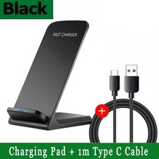 100W Fast Wireless Charger Stand Dock For Apple iPhone Samsung Android Phone UK