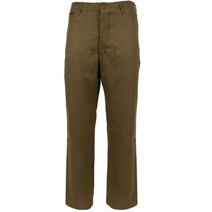 Pantalon Militaire Vintage US Army Années 40/50 - Taille 28x30, Laine Verte, Occasion Bon état