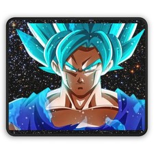 Blue Super Saiyan Character Gaming Mouse Pad  Anime Battle Desk Mat
