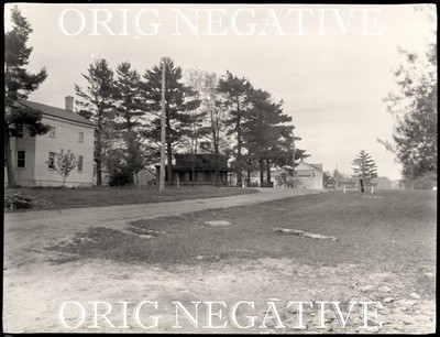 1910s Photo Negative Wisconsin Dells Quiet Road Street Scene in Delton 1918