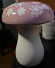 Pink & White Flower Mushroom Decoration About 6 Inches Tall — photo 4